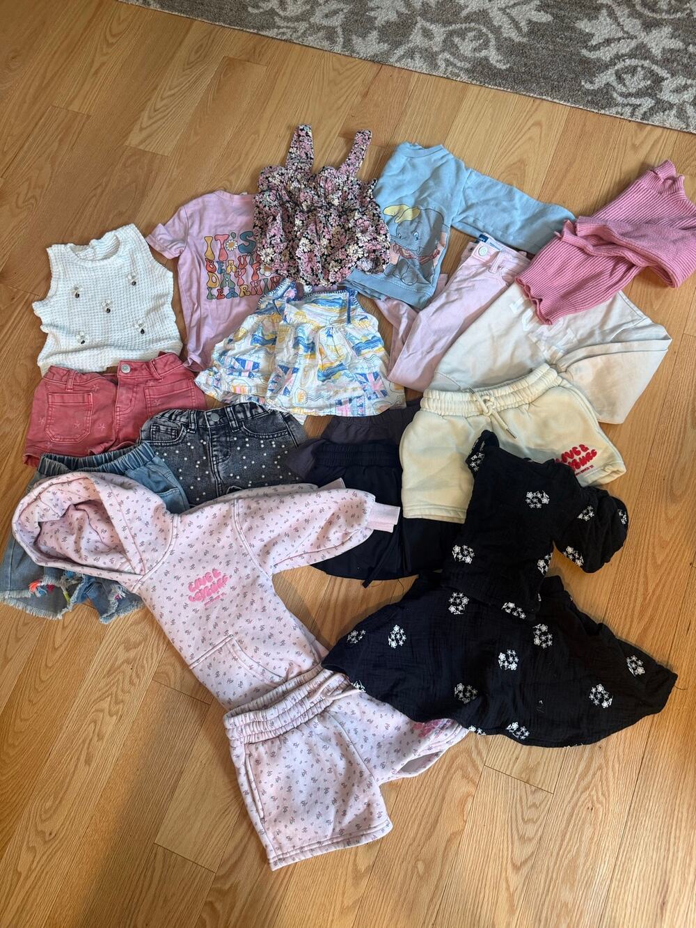 Lot of Toddler Girls Clothes Size 4T-5T 18 Pcs